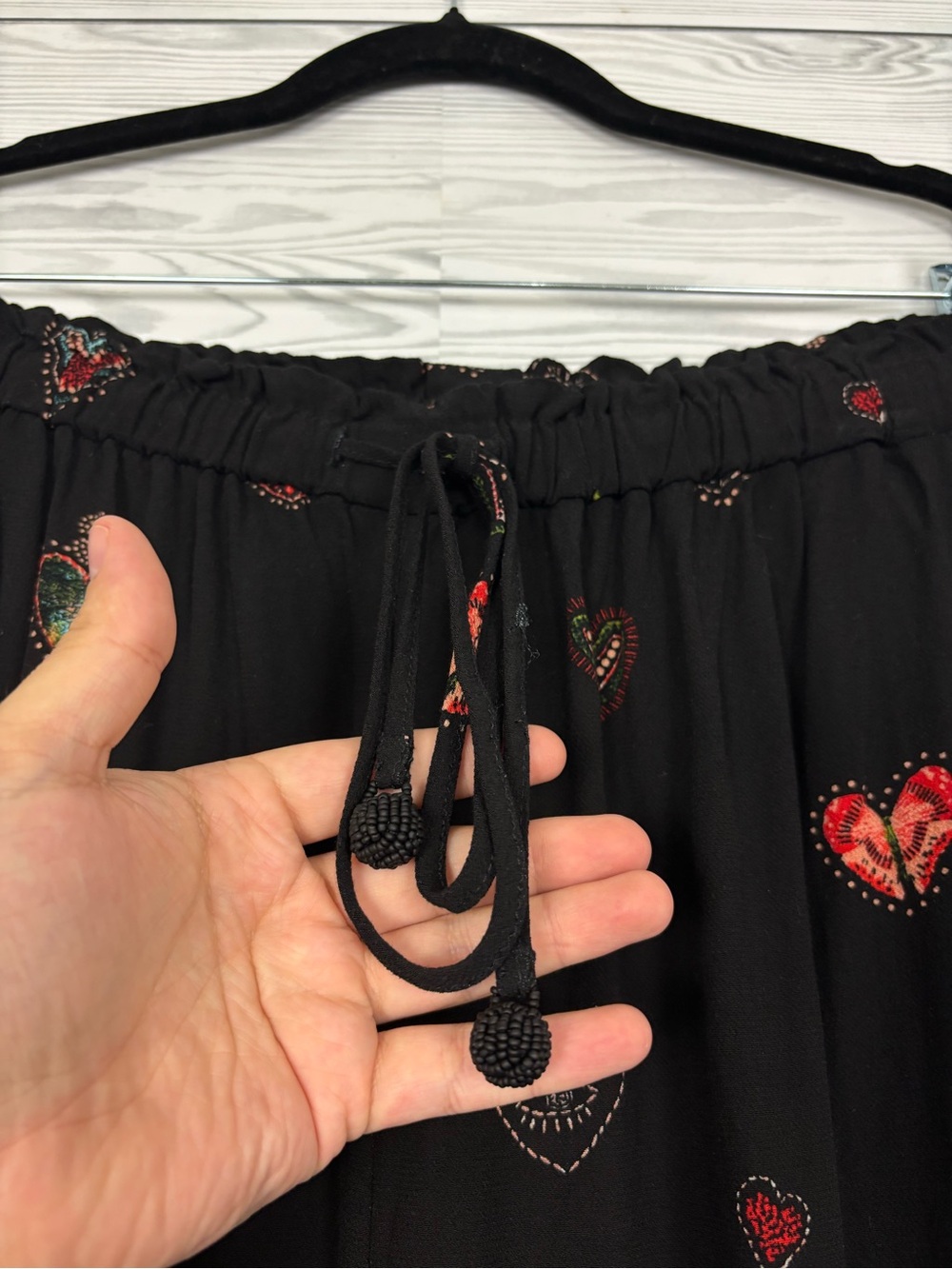 Farm RIO for Anthropologie Benicia wide-leg novelty print trousers size 1X - Picture 4 of 10